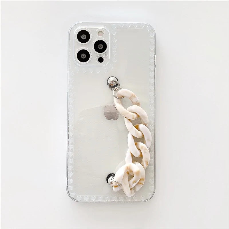 Transparent Bracelet Chain Phone Case for iPhone