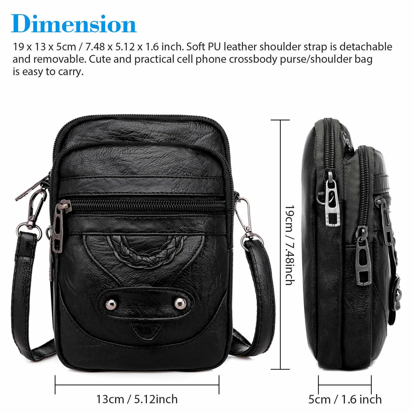 Kleine Handy Geldbörse Brieftasche Umhängetasche Fall Cross-Body-Beutel Handtasche Frauen
