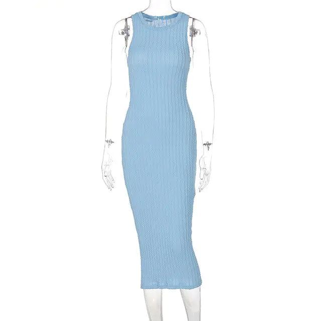 Sommerkleider Strick Tank Longpullover