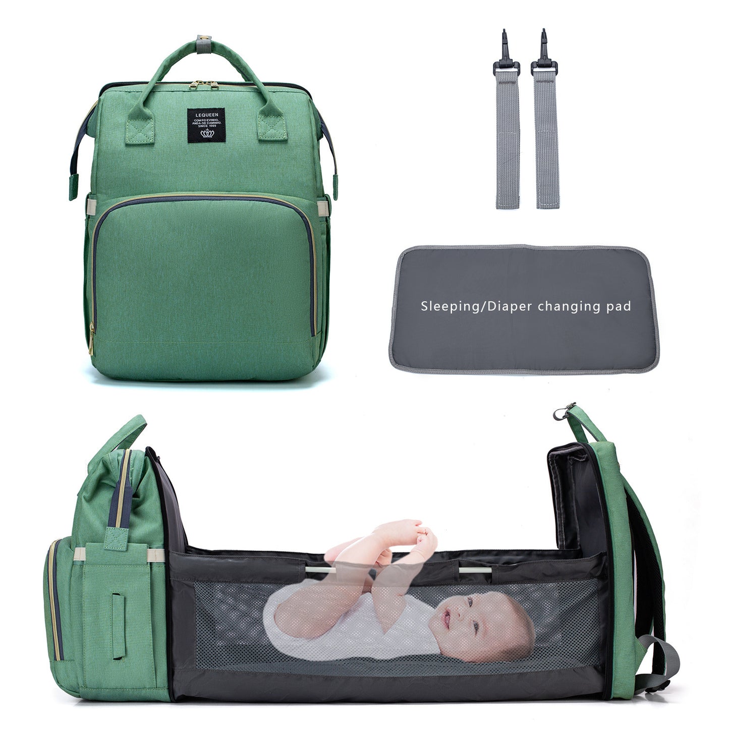 Große Kapazität Windel Tasche Mummy Pflege Windel Rucksäcke Reise Baby