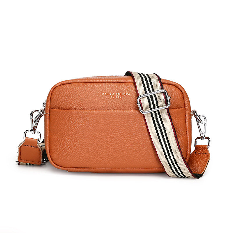 Mode einfache Schulter Messenger Bag Top Schicht Rindsleder kleine quadratische Tasche