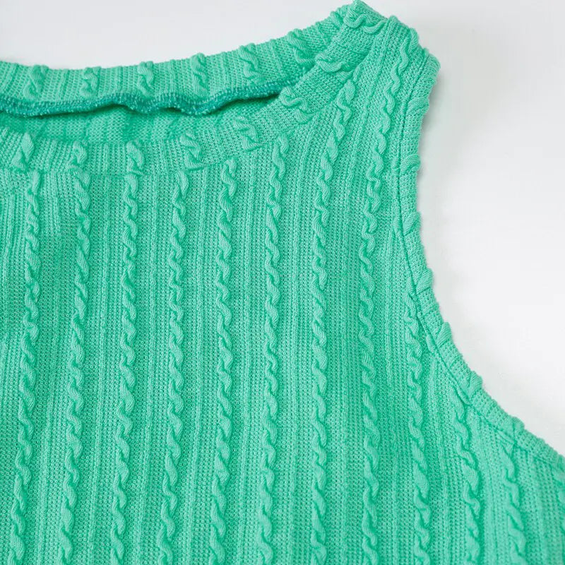 Sommerkleider Strick Tank Longpullover