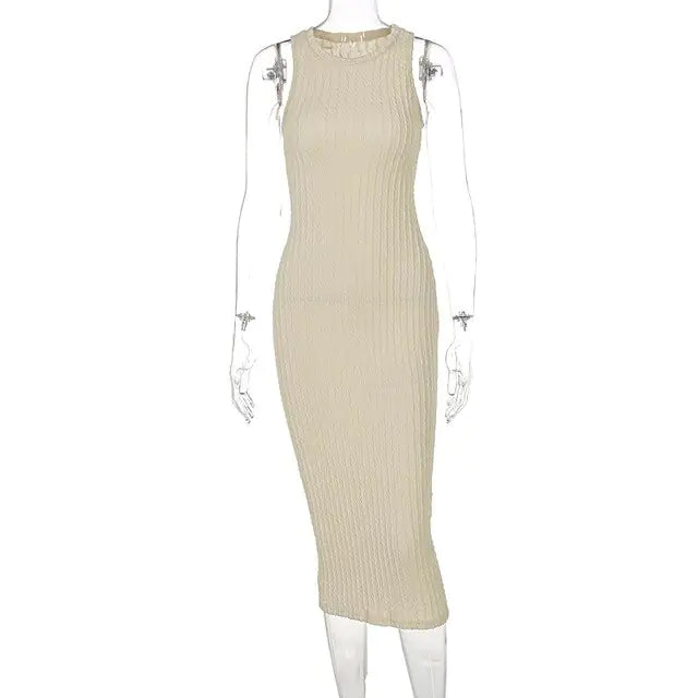 Sommerkleider Strick Tank Longpullover