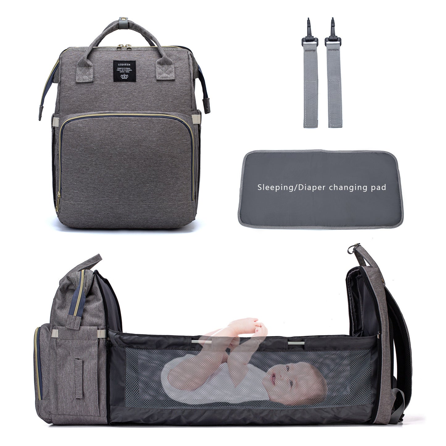 Große Kapazität Windel Tasche Mummy Pflege Windel Rucksäcke Reise Baby