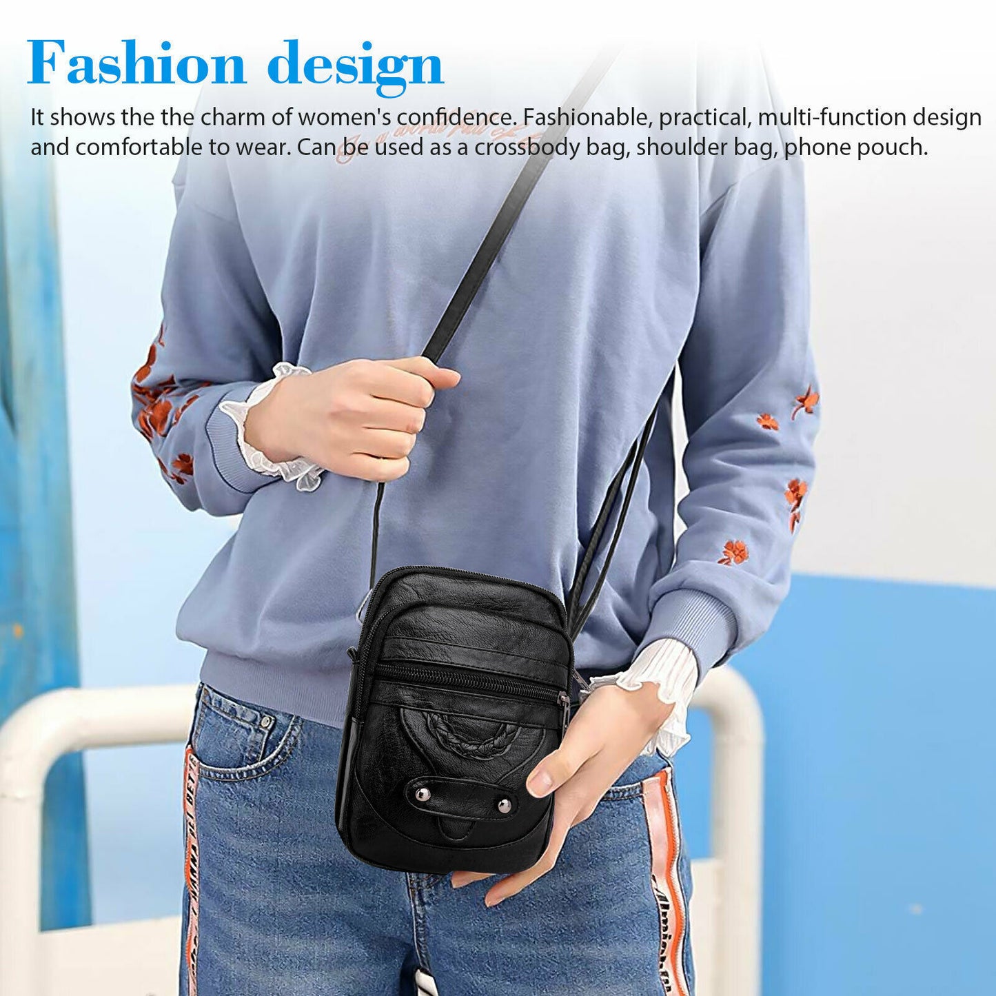 Kleine Handy Geldbörse Brieftasche Umhängetasche Fall Cross-Body-Beutel Handtasche Frauen