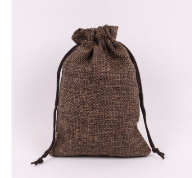 Hersteller Großhandel Kordelzug Leinenbeutel Mini Seil Leinen Schmuck Verpackung Geschenktüte Bündel Mund Kleine Stofftasche