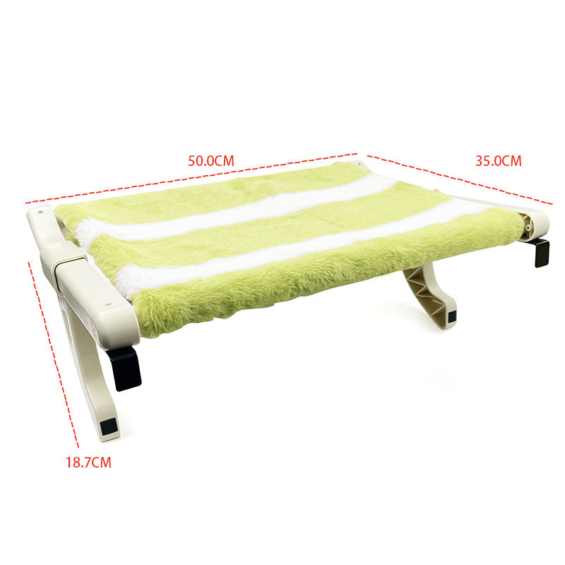 Mewoofun Cat Hammock One-Step Sliding Clamping Slot Adjustment Cat Window Hammock with Removable Covers 15kg Pet Accessories