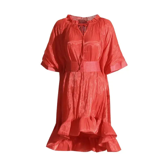 Asymmetrische, einfarbige Minikleider für Damen