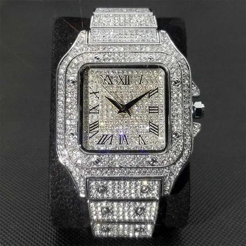 Ice Out quadratische Uhr für Herren
