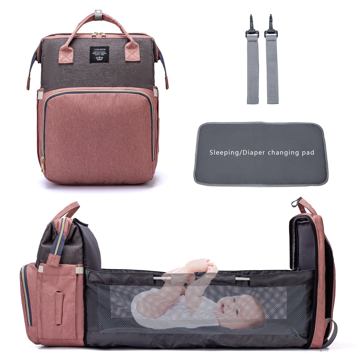 Große Kapazität Windel Tasche Mummy Pflege Windel Rucksäcke Reise Baby