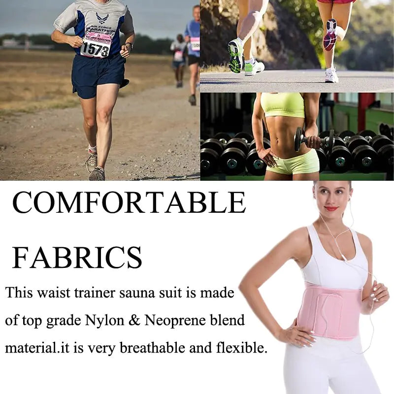 AfruliA Sportgurt, schmaler Taillentrainer, Cincher, Rückenstütze, silberne Abdeckung, Sauna-Schwitzgürtel, Schlankheitsgürtel, Body Shaper, Faja-Mieder