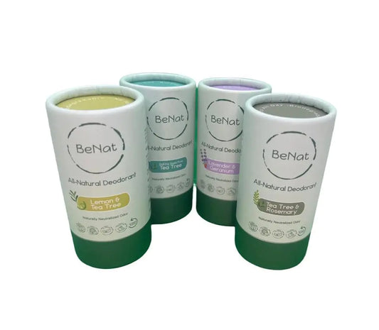 2er-Pack natürliche, plastikfreie Deodorants 